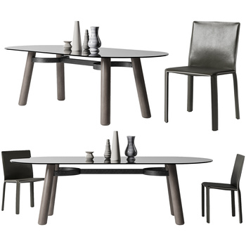 Morica Design ARCO 现代餐桌椅组合3d模型