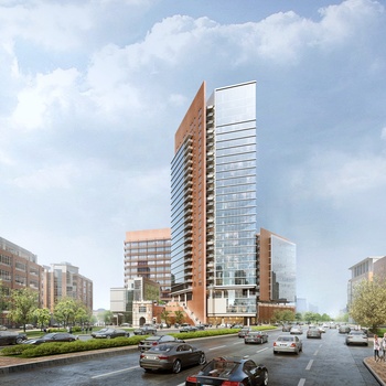 现代高层办公楼3d模型下载