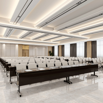 现代大型会议室3d模型下载