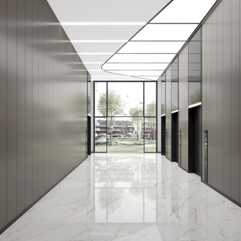 现代电梯间3d模型下载