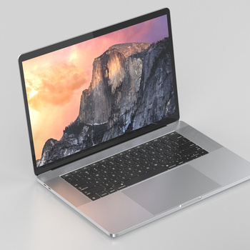 现代笔记本电脑3d模型下载