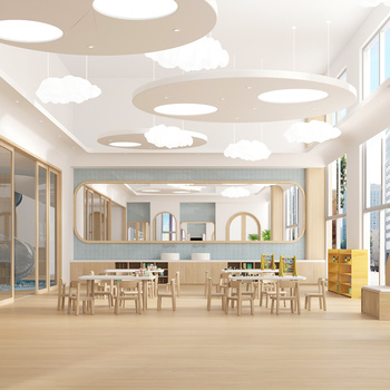 现代幼儿园教室3d模型下载104092081_3d现代幼儿园教室模型下载_3d