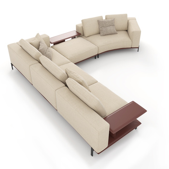 poliform现代多人沙发组合3d模型下载