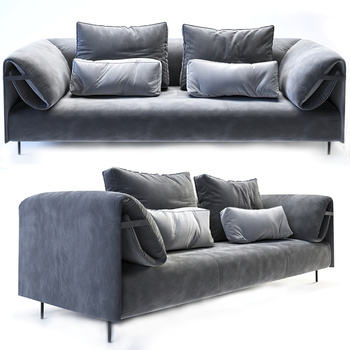 rolfbenz现代双人沙发3d模型下载