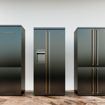 现代冰箱3d模型