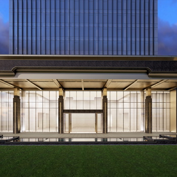 现代大厦门头造型