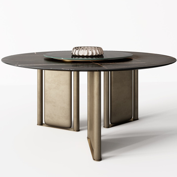 minotti 米洛提  餐桌组合su模型