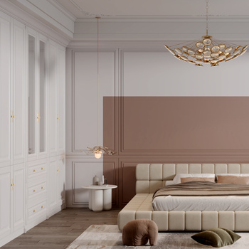 简欧卧室3d模型下载114315764_3d简欧卧室模型下载_3d简欧卧室max模型