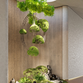 现代植物景观3d模型