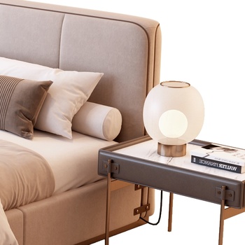 formitalia现代双人床3d模型下载