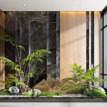 现代室内景观小品3d模型下载