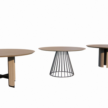 现代餐桌su模型下载