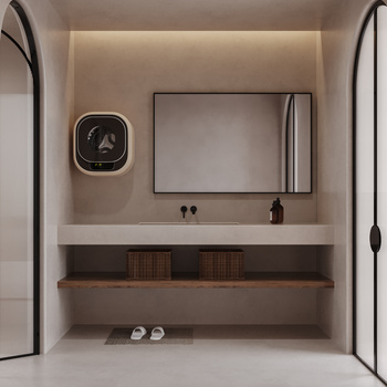 同款现货购买同款侘寂风卫生间3d模型下载id:115036461灯光:材质:风格