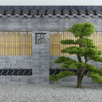 新中式庭院围墙
