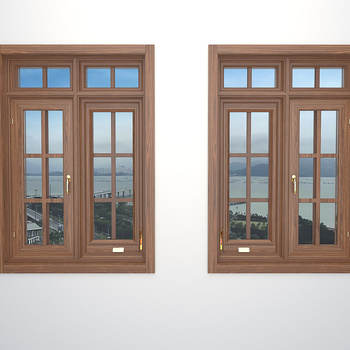 新中式窗户组合su模型下载