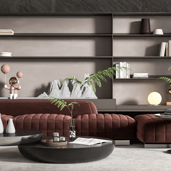 Minotti 现代沙发组合3d模型