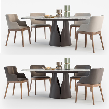 Cattelan Italia 现代餐桌椅3d模型