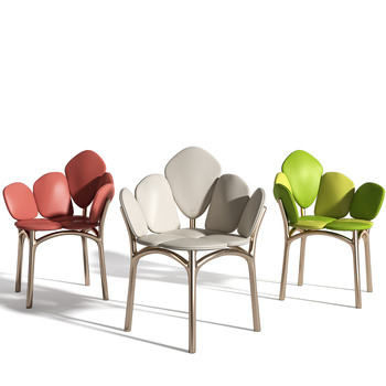 Petal Chair 现代休闲椅3d模型