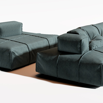 Baxter 现代多人沙发3d模型