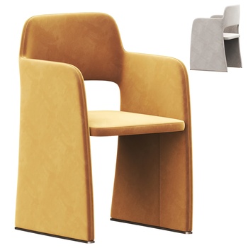 West Elm 现代布艺单椅3d模型