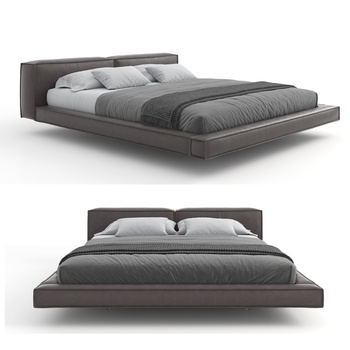现代悬浮床3d模型下载
