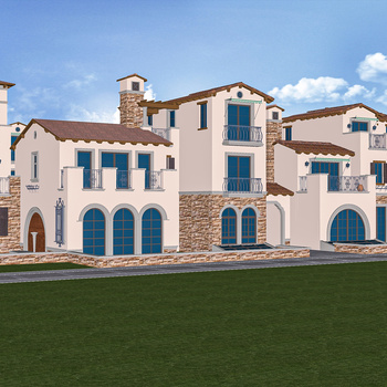 现代别墅su模型下载