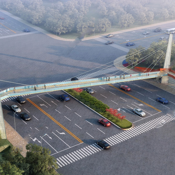 现代高架桥su模型下载