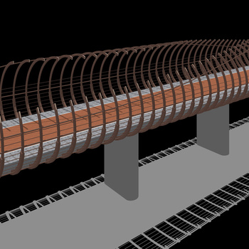 现代高架桥su模型下载