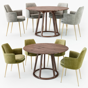 NORHOR 北欧餐桌椅3d模型