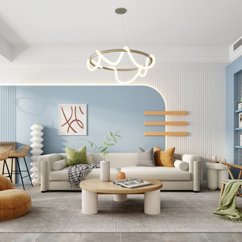 北欧客厅3d模型下载