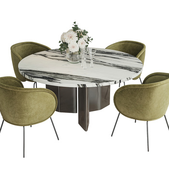 La Cividina 现代餐桌椅su模型