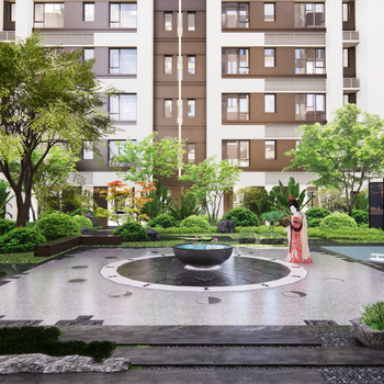 新中式住宅景观