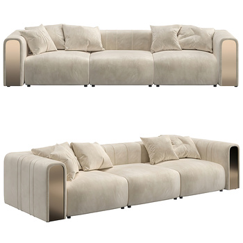 Porada 现代布艺双人沙发3d模型