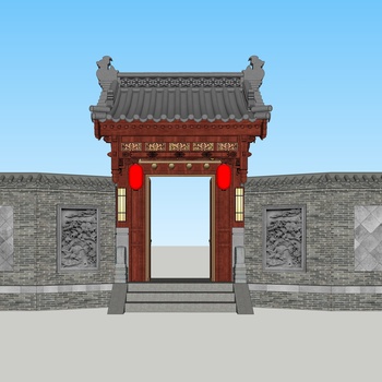 中式入口大门