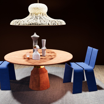 现代艺术餐桌椅