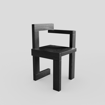现代单人椅su模型