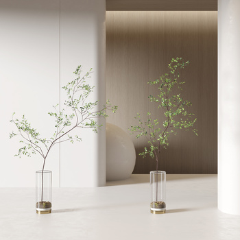 绿植花瓶3d模型