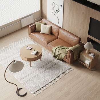 Papadatos 现代沙发茶几组合3d模型