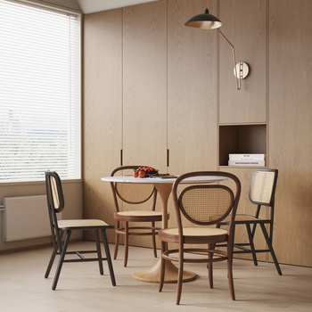 ESSENTIAL HOME 侘寂风餐桌椅3d模型