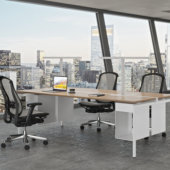 现代办公工位桌椅