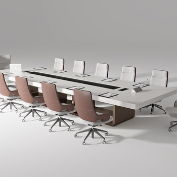 现代会议桌3d模型