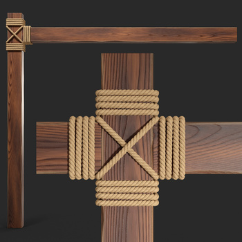 Wooden beams 现代木架