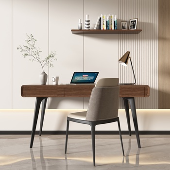 现代书桌椅3d模型