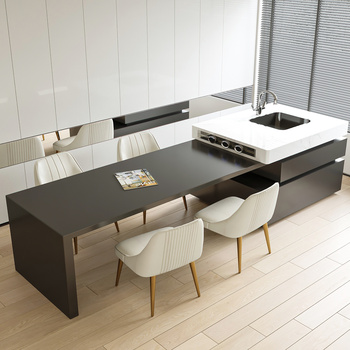 cassina 现代餐桌椅3d模型