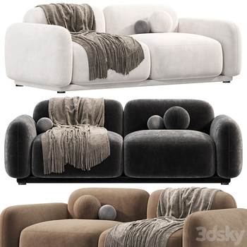 Mikka 现代双人沙发3d模型