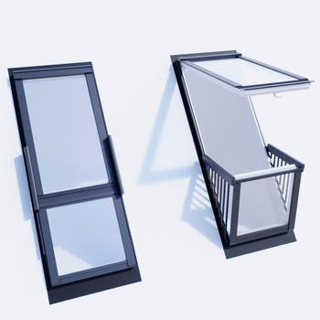 Dormer Window 现代玻璃窗3d模型