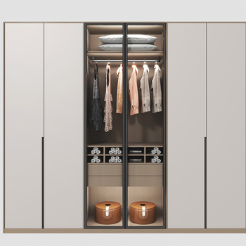 现代衣柜3d模型