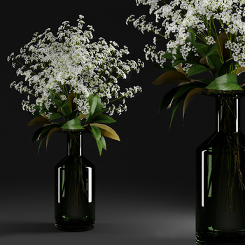 现代花瓶花艺