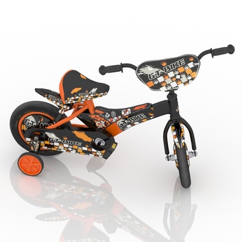现代儿童自行车3d模型