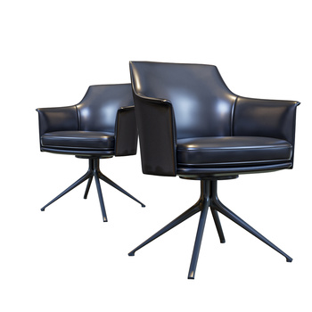 Armchair Stanford 现代皮革休闲椅3d模型